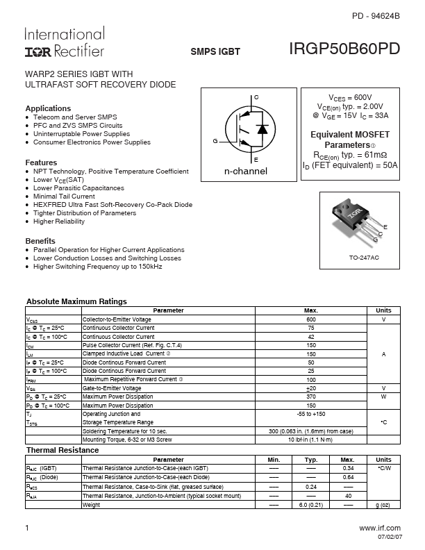 IRGP50B60PD