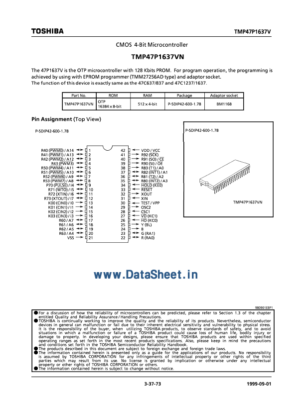 TMP47P1637VN