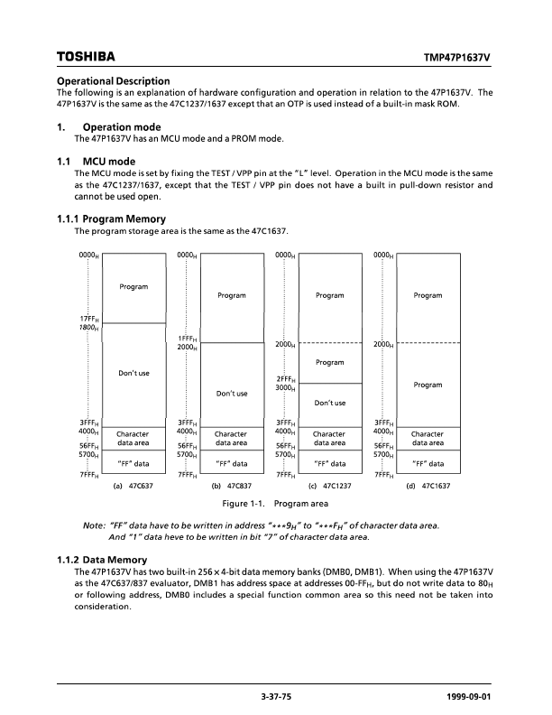 TMP47P1637VN