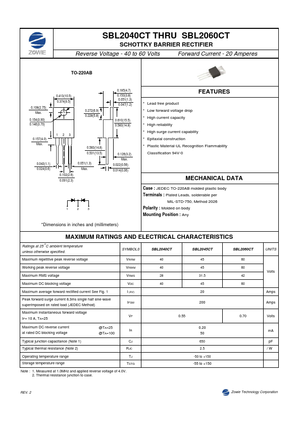 SBL2045CT