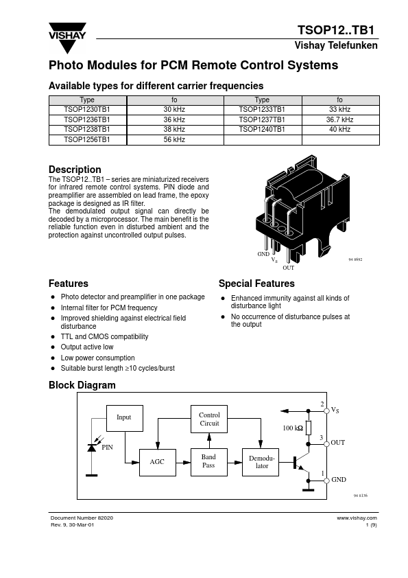 TSOP1240TB1