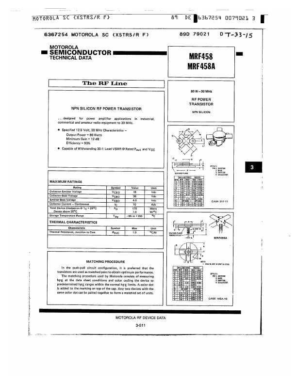 MRF458A