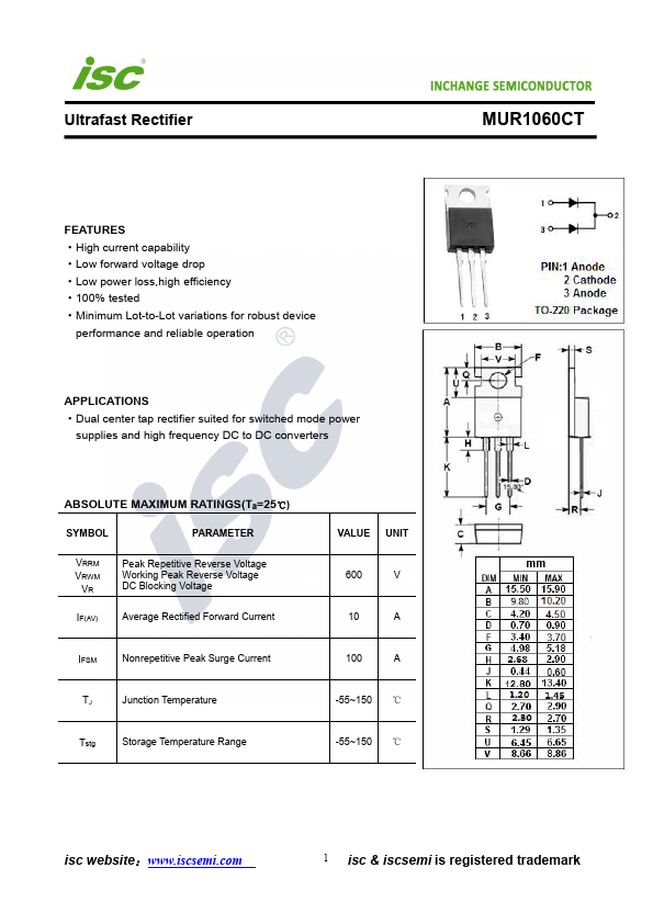 MUR1060CT