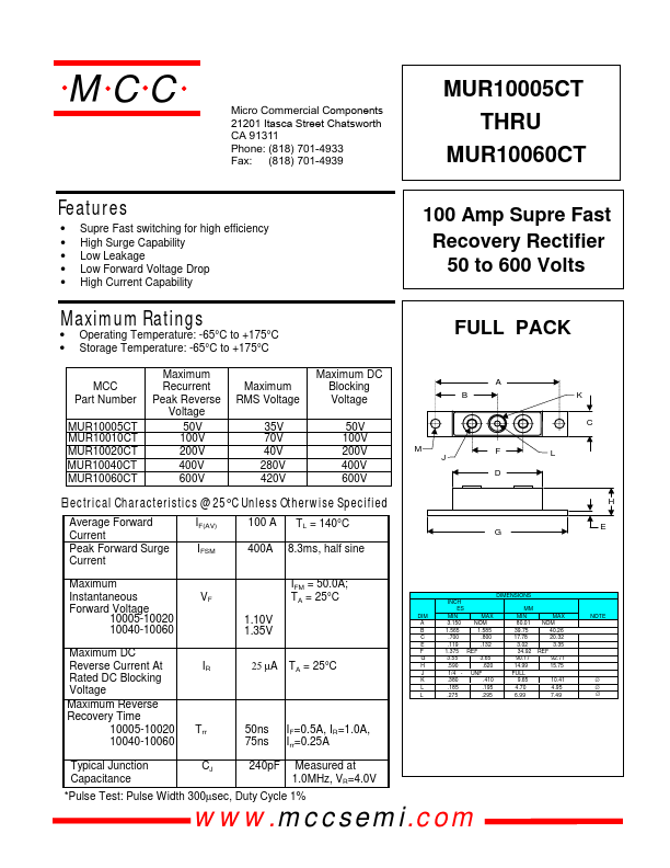 MUR10005CT