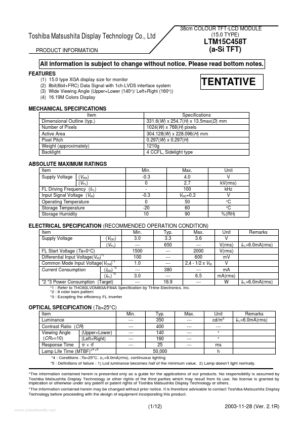 LTM15C458T