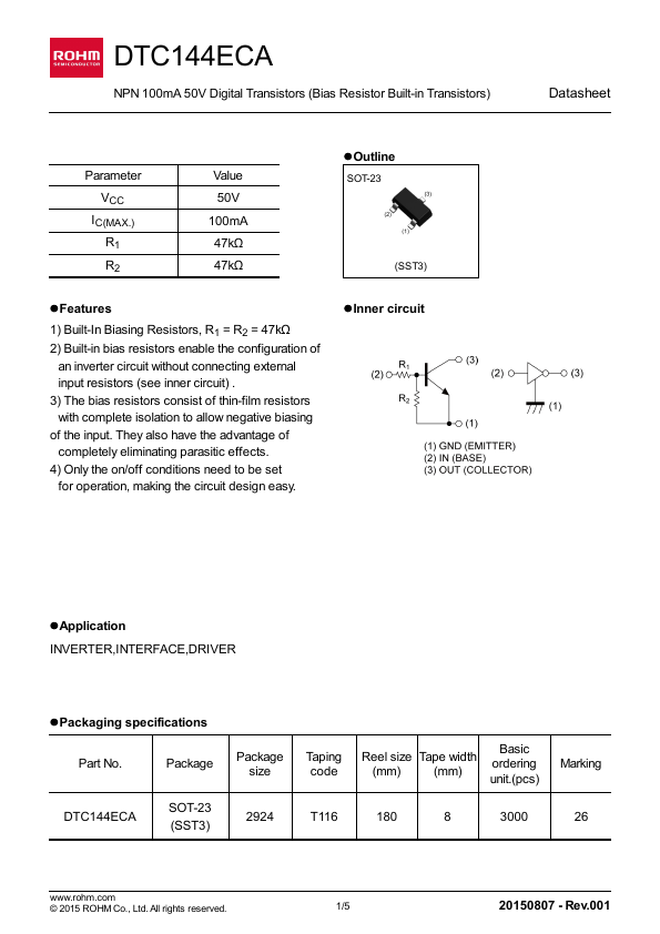 DTC144ECA