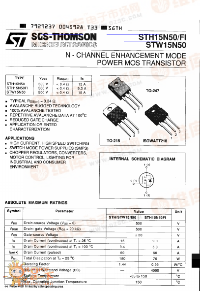 STW15N50