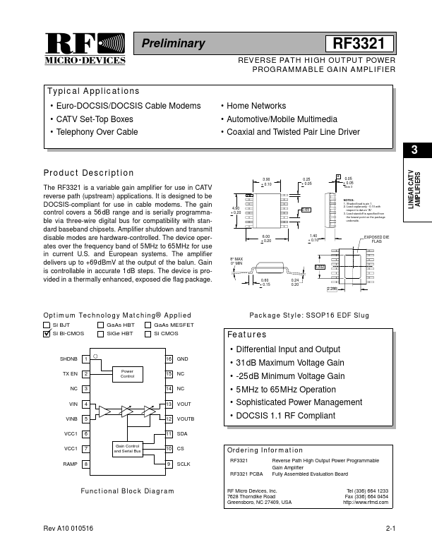 RF3321PCBA