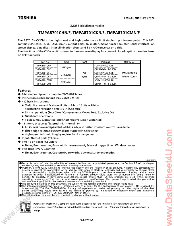 TMPA8701CHF