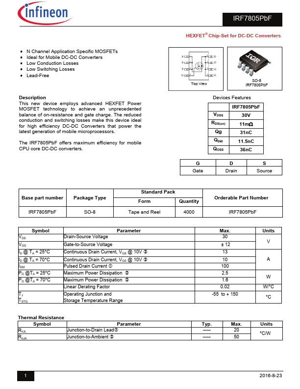 IRF7805PbF