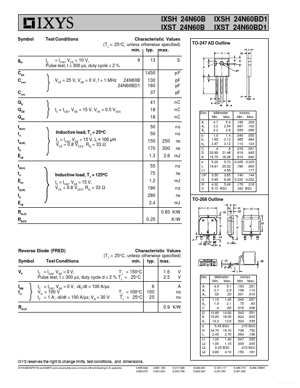 IXSH24N60B