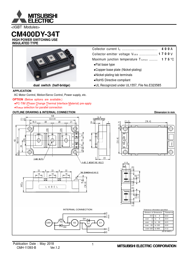 CM400DY-34T