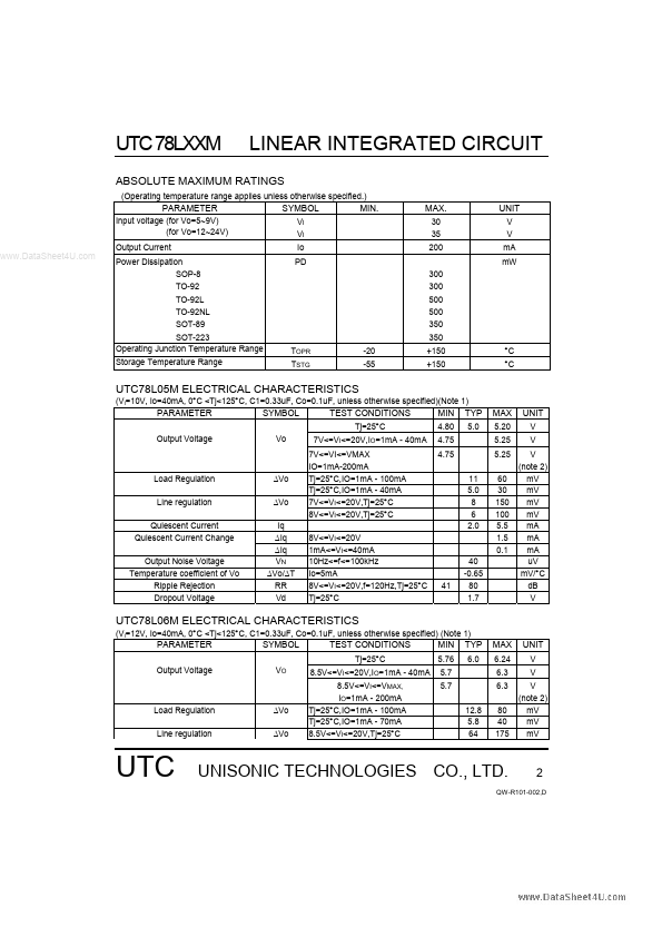 UTC78L18M