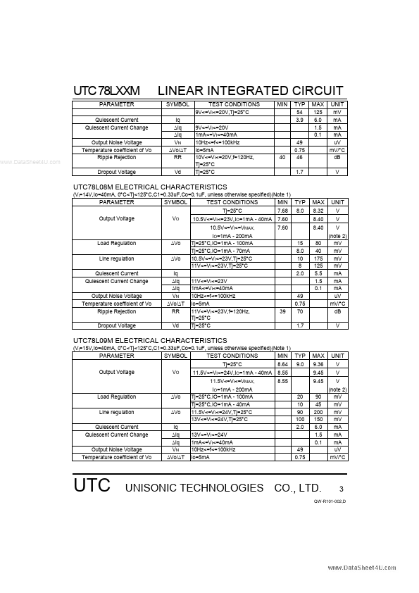 UTC78L18M