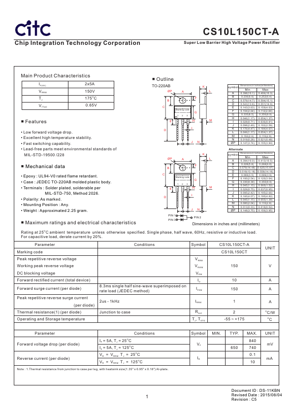 CS10L150CT-A