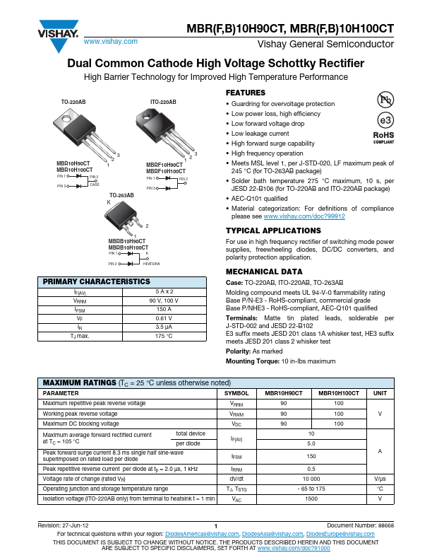 MBR10H100CT