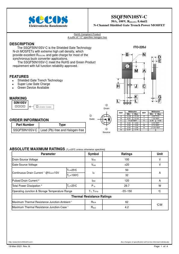 SSQF50N10SV-C