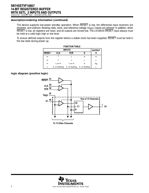 SN74SSTVF16857