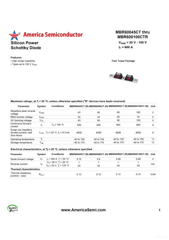 MBR60045CTR