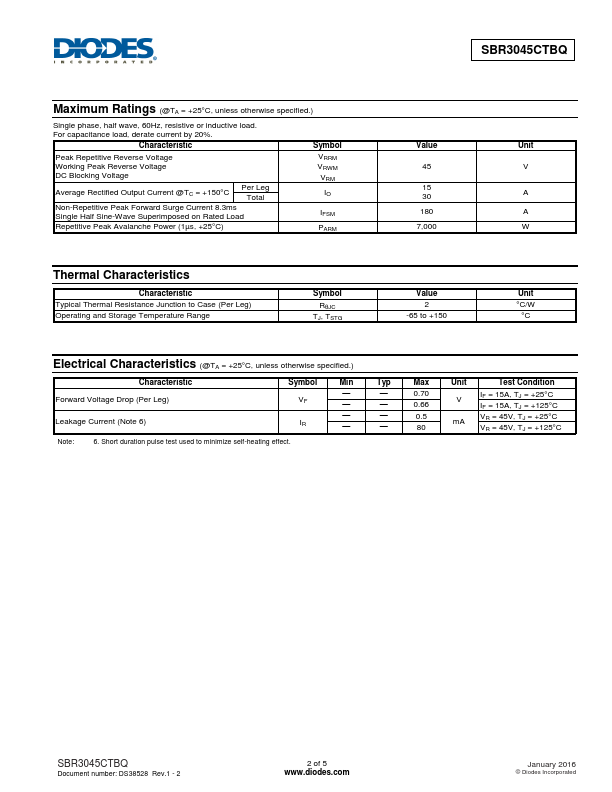 SBR3045CTBQ