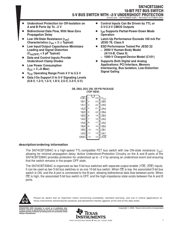 SN74CBT3384C