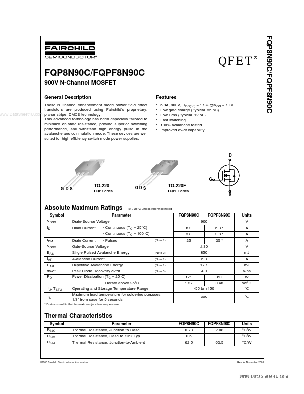 FQPF8N90C