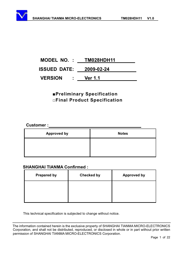 TM028HDH11