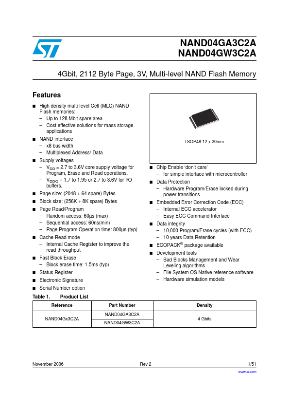 NAND04GA3C2A