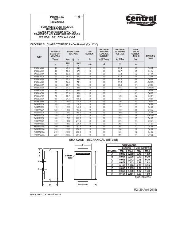 P4SMA200A