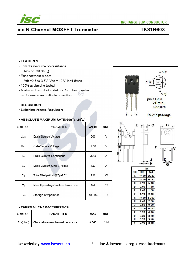 TK31N60X