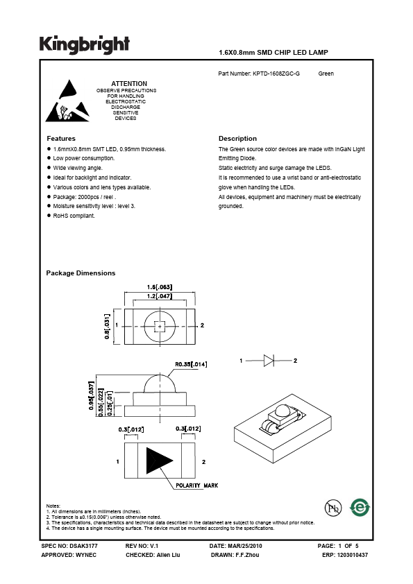 KPTD-1608ZGC-G