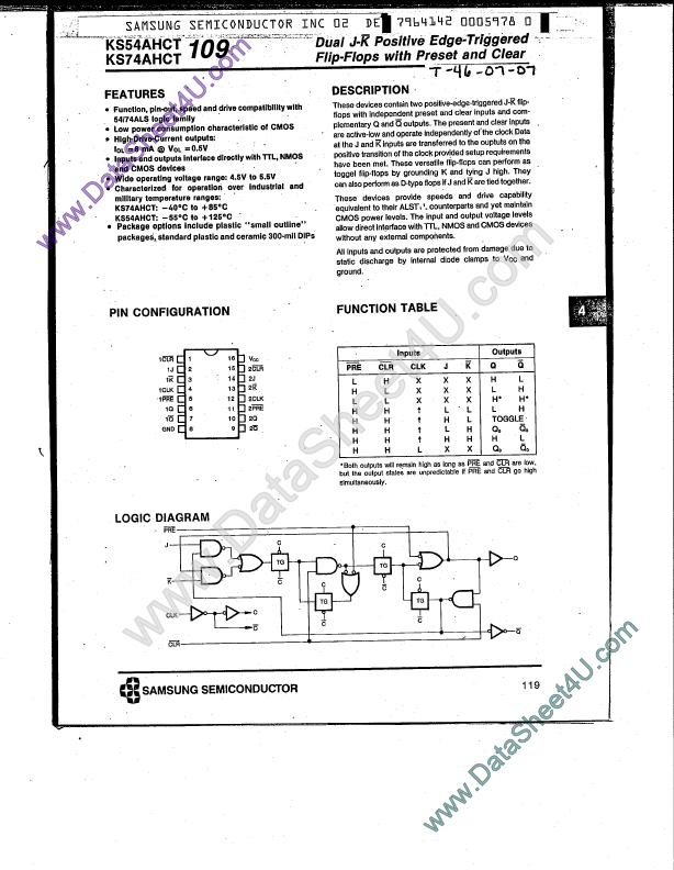 KS74AHCT109