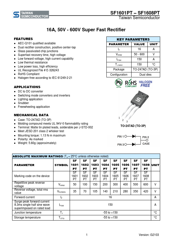 SF1604PT