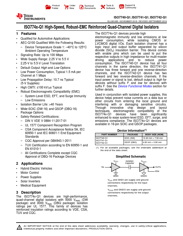 ISO7741-Q1