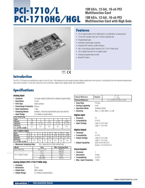 PCI-1710HGL