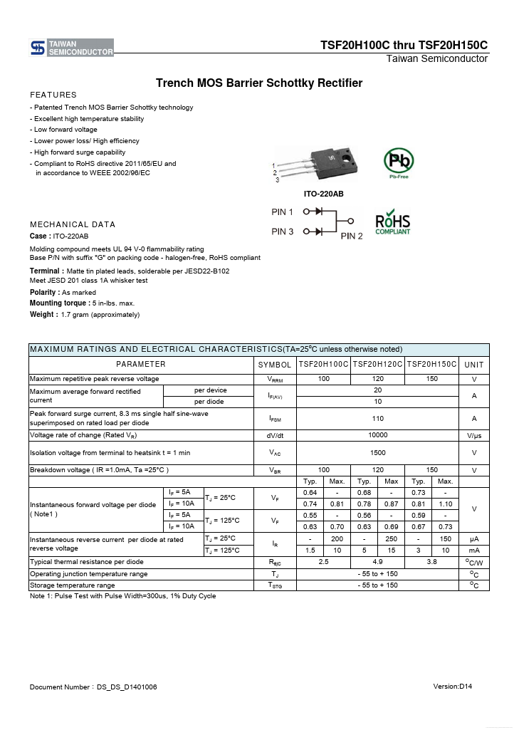 TSF20H100C