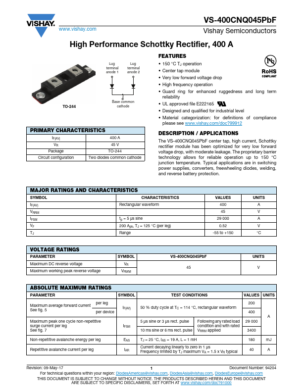 VS-400CNQ045PbF