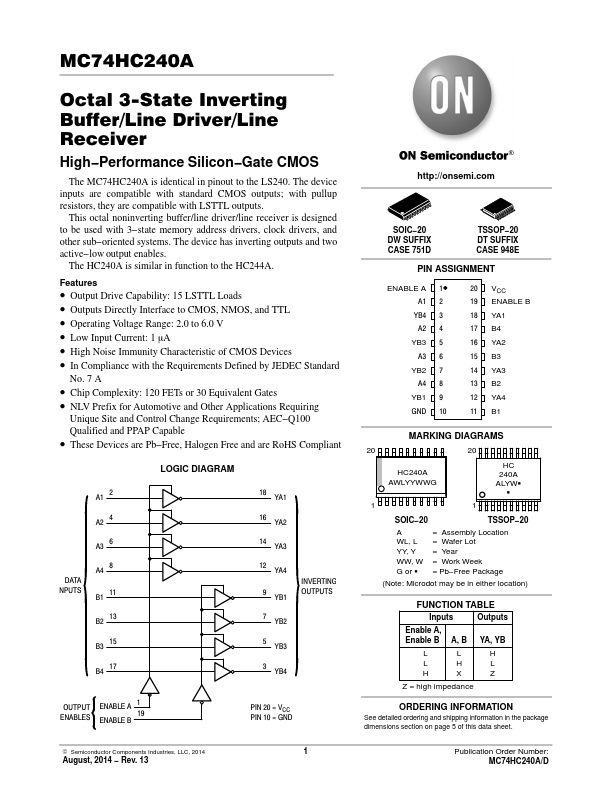 MC74HC240A