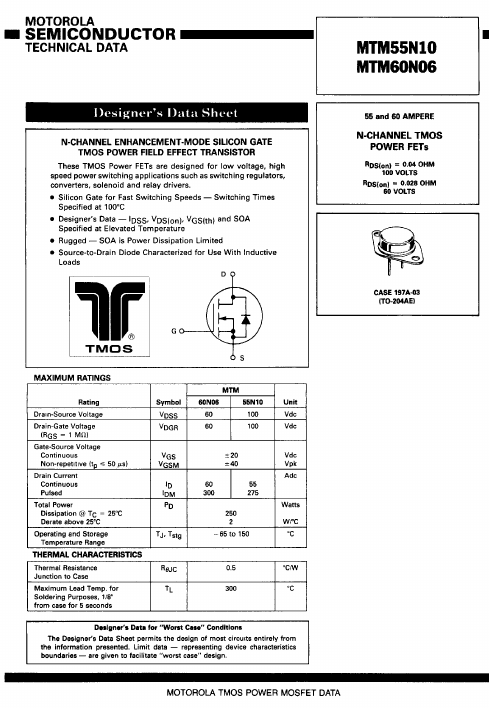 MTM55N10