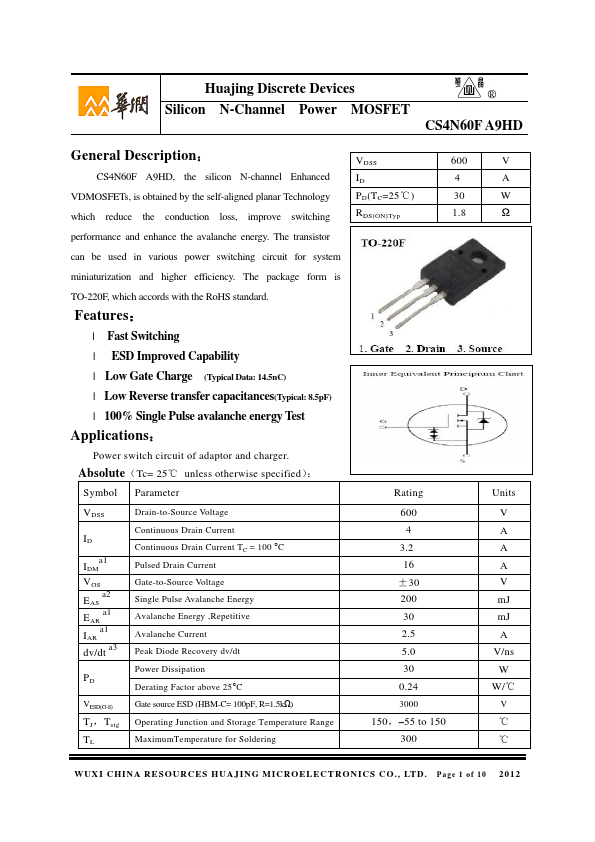 CS4N60FA9HD