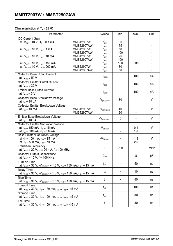 MMBT2907W