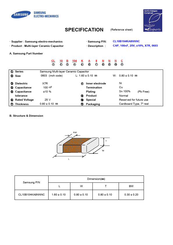 CL10B104KA8NNNC