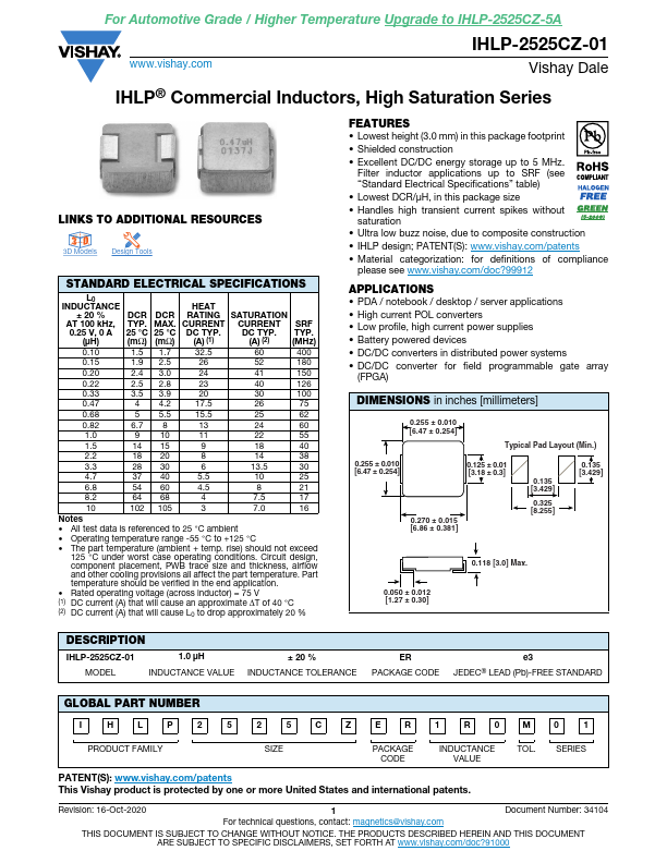 IHLP-2525CZ-01