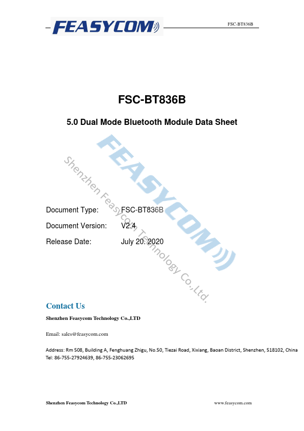 FSC-BT836B