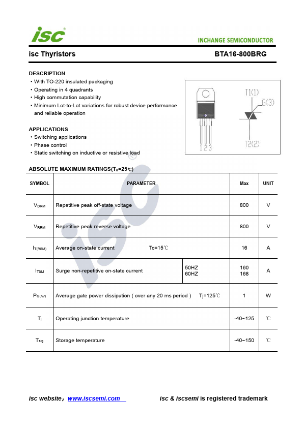 BTA16-800BRG