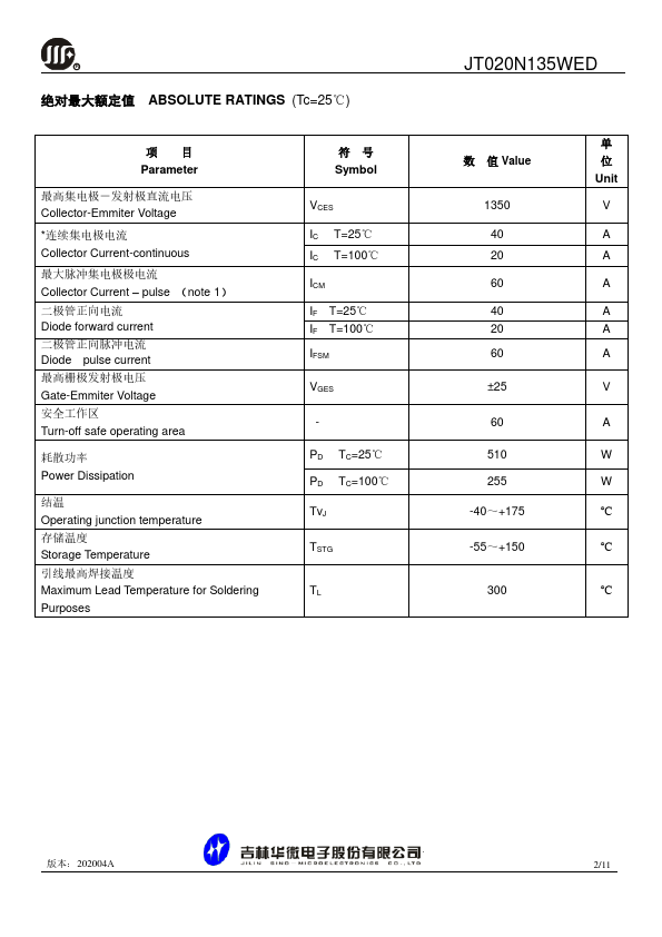 JT020N135WED