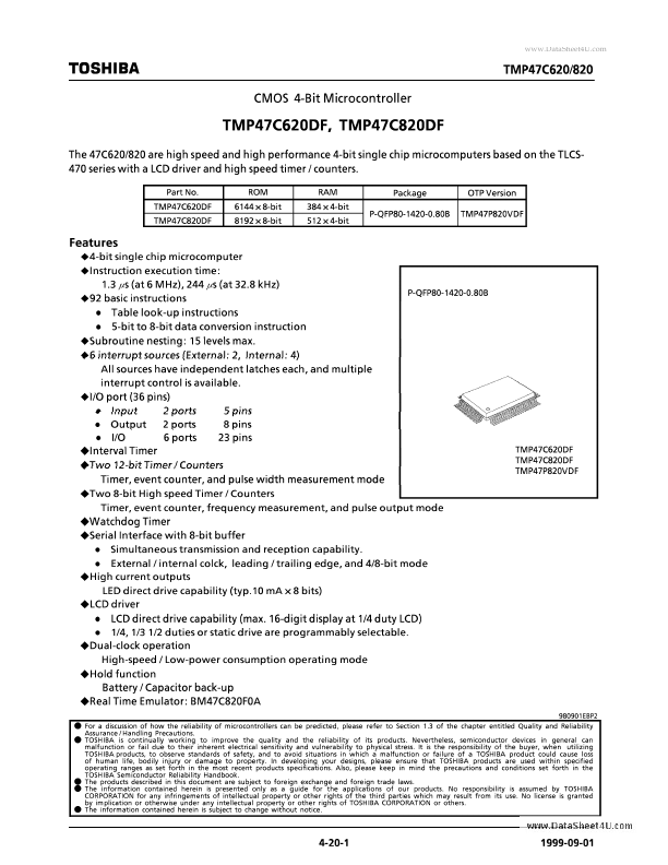 TMP47C620DF