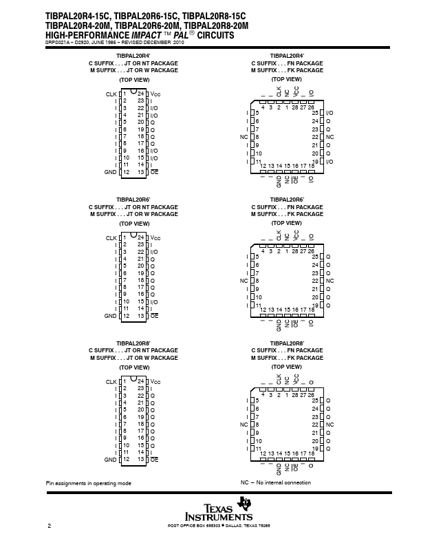 TIBPAL20R4-15C