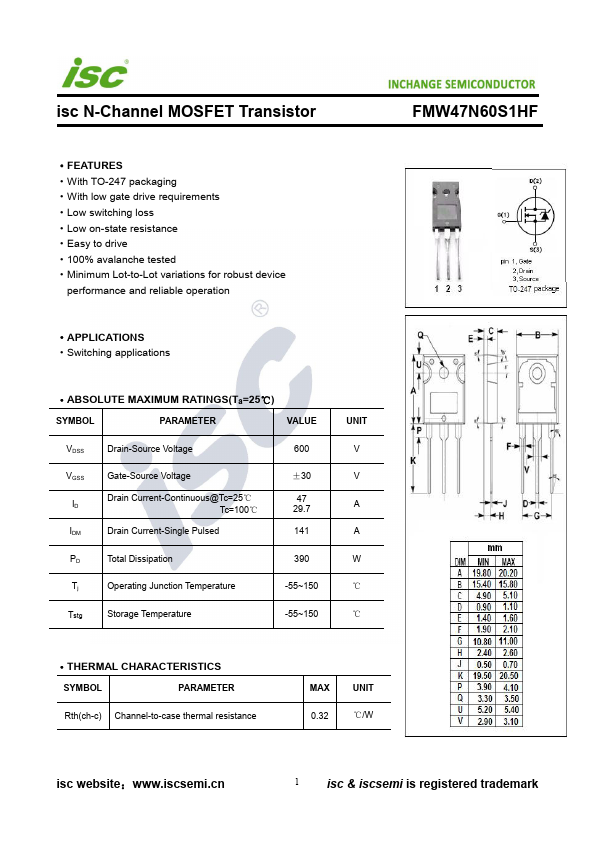 FMW47N60S1HF