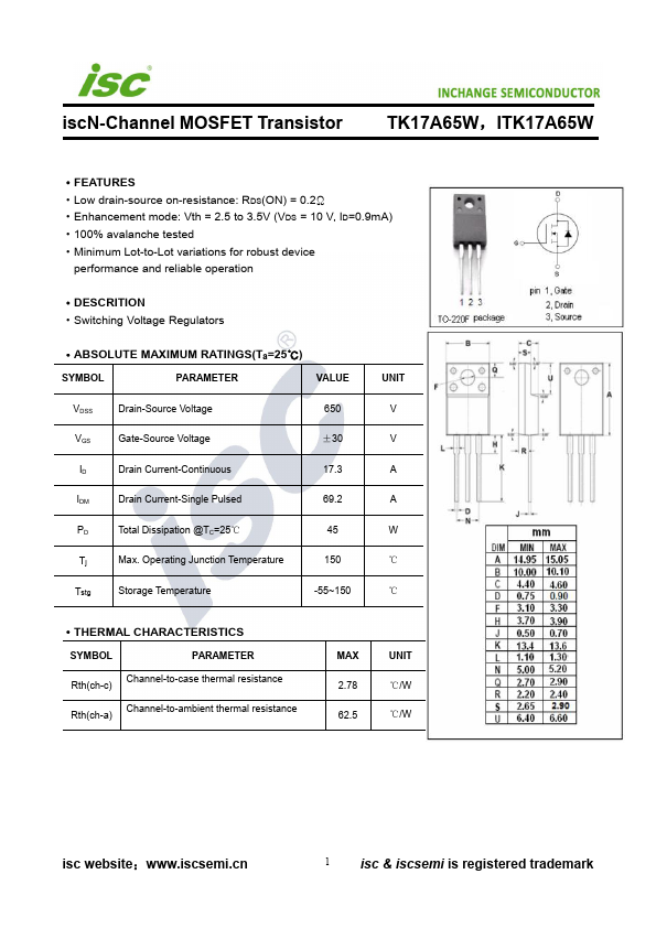 TK17A65W